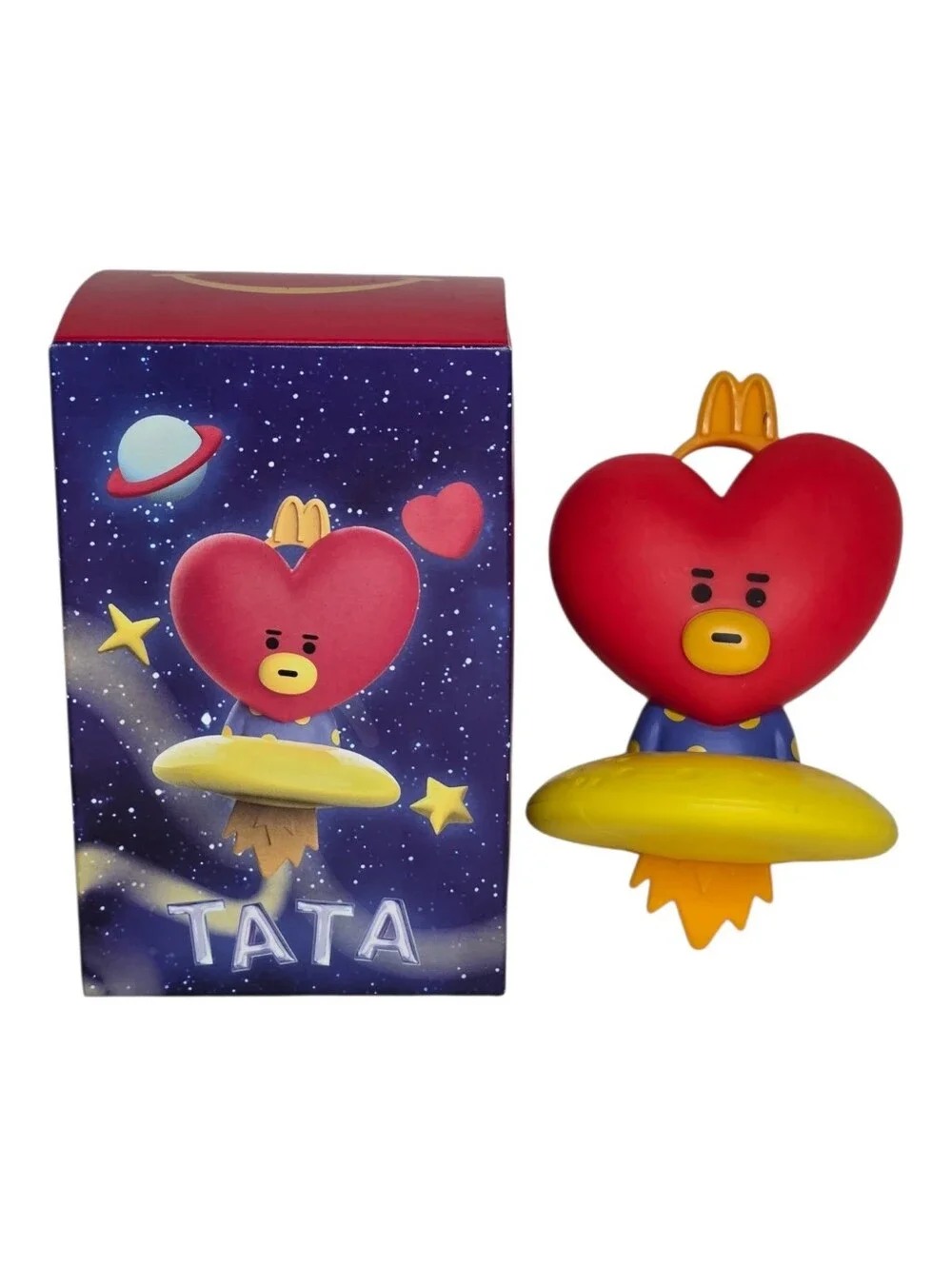 McDonald's Happy Meal Toy BT21 Tata Spaceship Keychain Figurine New In Box